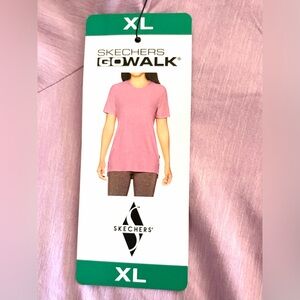 Skechers lavender stretch, short sleeve extra large